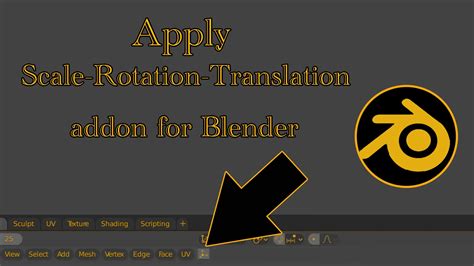 Apply Scale Rotation Translation Flippednormals