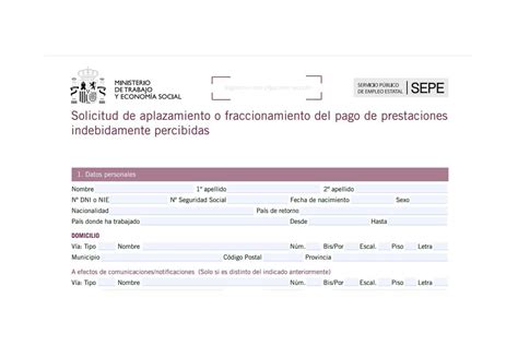 C Mo Solicitar El Fraccionamiento Del Reintegro De Prestaciones