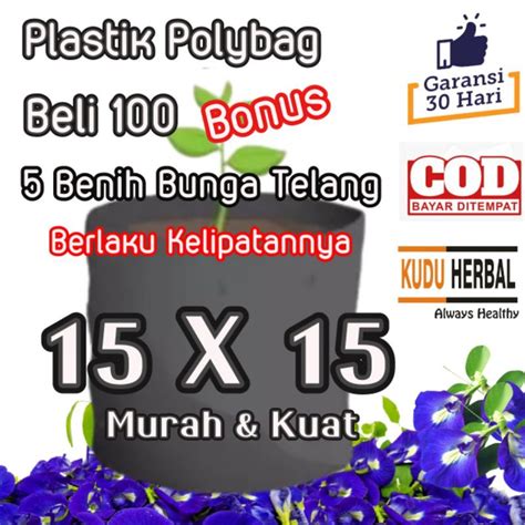 Jual Polybag Tanaman Polybag Semai Ukuran X Bonus Benih Bunga