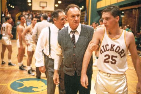 "Hoosiers" movie still, 1987. L to R: Sheb Wooley, Gene Hackman, Steve Hollar. This was Hollar's ...