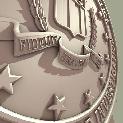 fbi crest 3d max