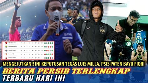 Kagetsosok Ini Cabutkeputusan Deadline Millarotasi Sangar Persib