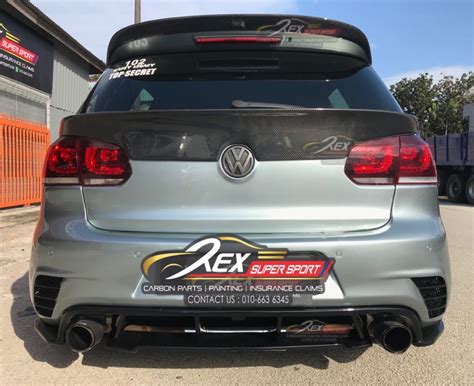 Golf Mk6 Gti R Revozport Small Spoiler Carbon Rexsupersport Specializes In Providing