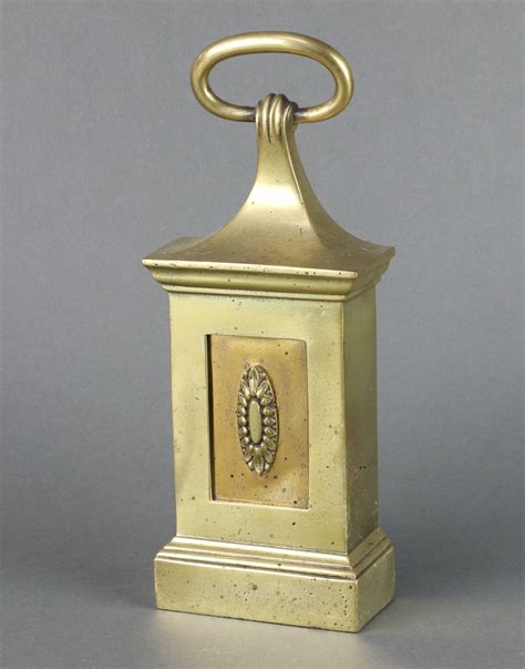 William Tonks A Victorian Brass Door Stop With Oval 15th December