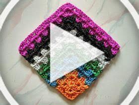 Crochet Kalaakari Mitered Granny Square Free Pattern Knitted Afghans