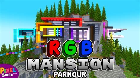 Rgb Mansion Parkour By Pixel Smile Studios Minecraft Marketplace Map