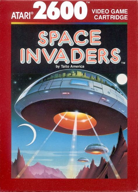 Space Invaders (1980) Atari 2600 box cover art - MobyGames