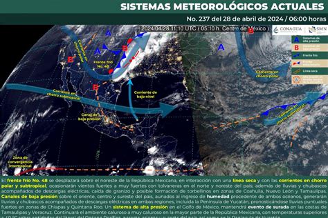 Habrá Lluvias Calor Y Formación De Torbellinos Este 28 De Abril En