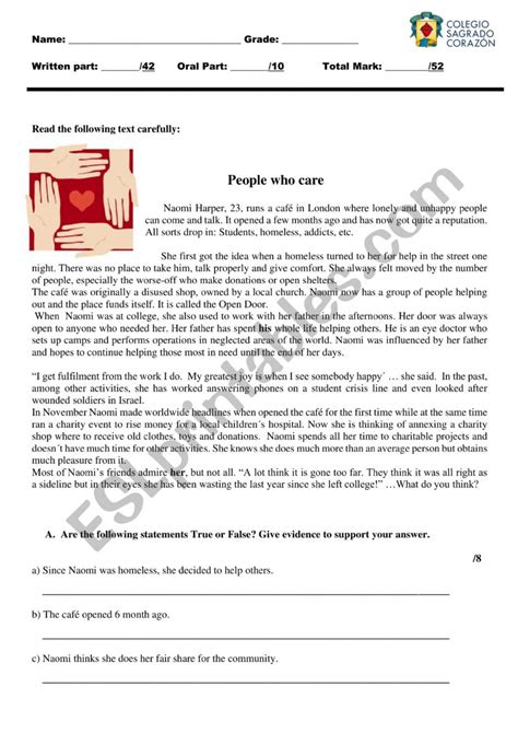 Placement Test Esl Worksheet By Katyg