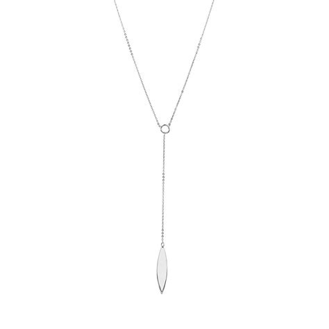 Teardrop Necklace In Sterling Silver