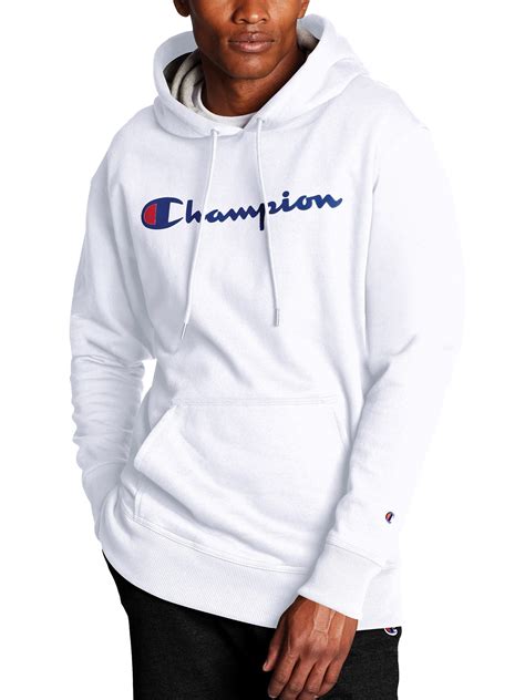 Champion Champion Mens Powerblend Graphic Fleece Pullover Hoodie Up