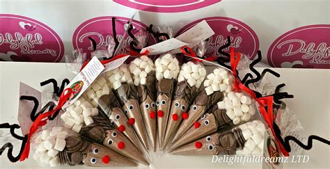 Hot Chocolate Cones Reindeer Hot Chocolate Cone Christmas Etsy Uk