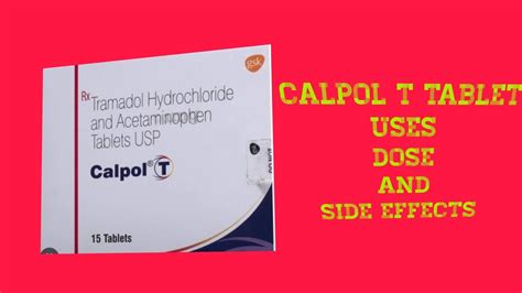 Calpol - T tablet -- uses dose and side effects - YouTube