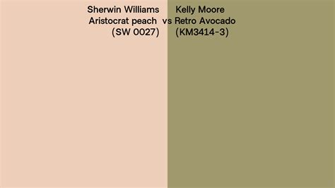 Sherwin Williams Aristocrat Peach Sw Vs Kelly Moore Retro