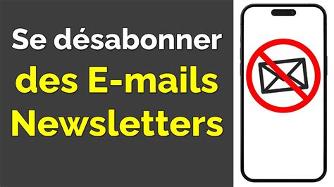 Comment Se D Sabonner Des Newsletters Youtube