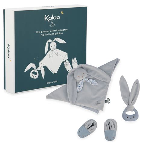 Coffret cadeau de naissance pour bébé couleur bleu Lapinoo KALOO