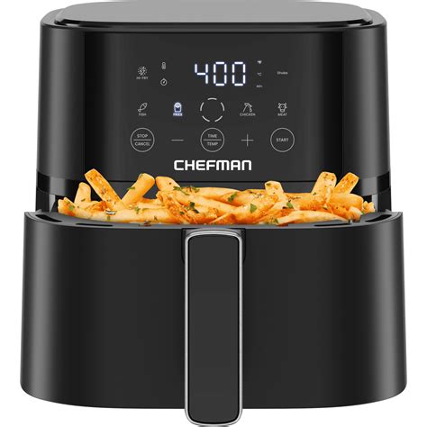 Free Shipping Chefman 4 Qt Compact Digital Touch Air Fryer W Hi Fry