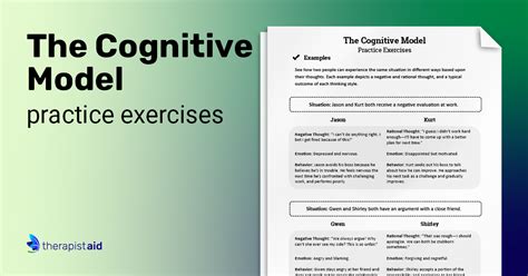 Cbt Practice Exercises Worksheet Therapist Aid