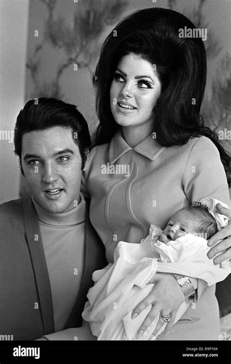 Daughter of elvis and priscilla Black and White Stock Photos & Images ...