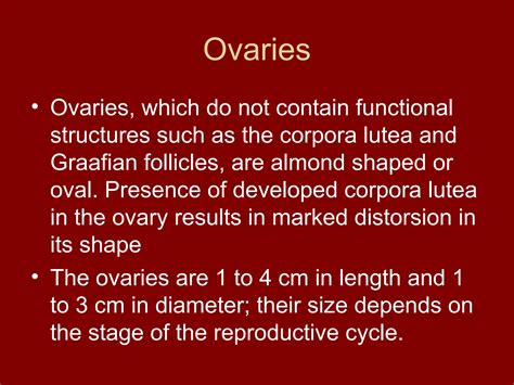 Bovine Biometery Feamle Reproductive Anatomy And Physiologyppt