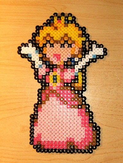 Perler Princess Peach Daisy Beadsprite 2 Pack Sale 1000 Via Etsy Perler Bead Mario