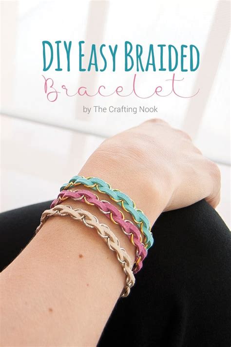 Diy Easy Braided Bracelet The Crafting Nook