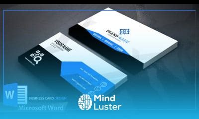 Learn Microsoft Word Business Card Design How To Make Visiting Card In