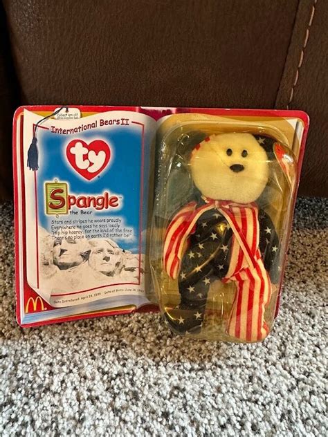 Mcdonalds Toys International Bears Ii Spangle Usa Ty Beanie Baby