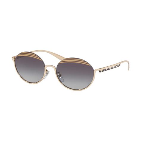 Bvlgari Bv G Pale Gold Sunglasses Woman