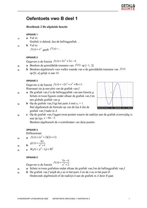 V Wb Oefentoets H Noordhoff Uitgevers Bv Oefentoets Vwo B