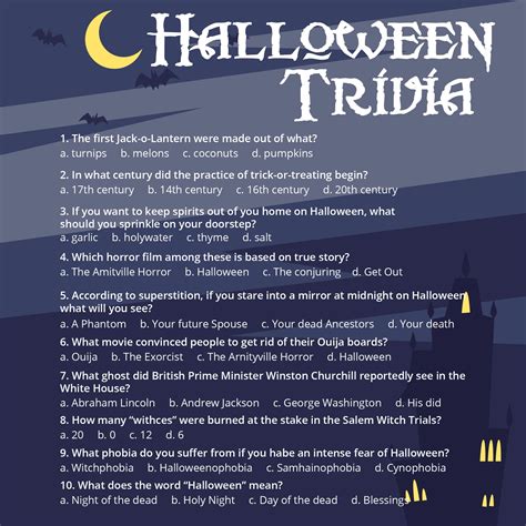 Halloween Trivia - 15 Free PDF Printables | Printablee