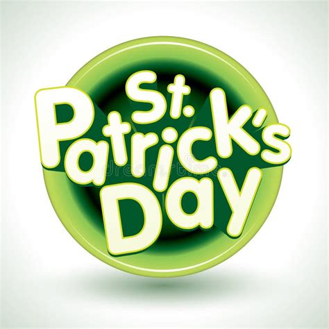 Letras De D A Del St Patricks Ilustraci N Del Vector Ilustraci N De