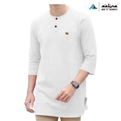 Jual Zh Baju Kaos Kurta Dewasa Azlina Koko Model Kurta Pakistan Lengan