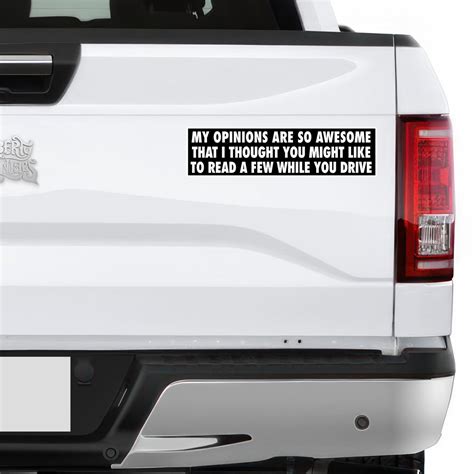 Awesome Opinions Bumper Sticker Liberty Maniacs