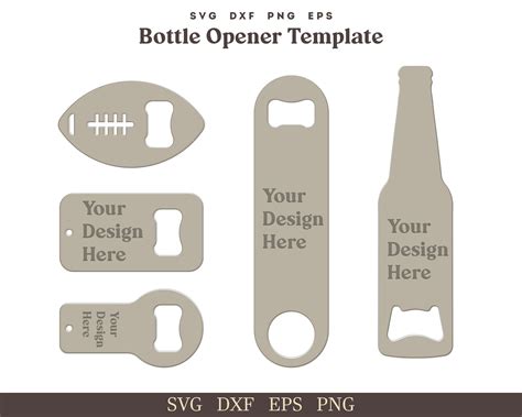 Bottle Opener Template Bottle Opener Keychain Template Etsy