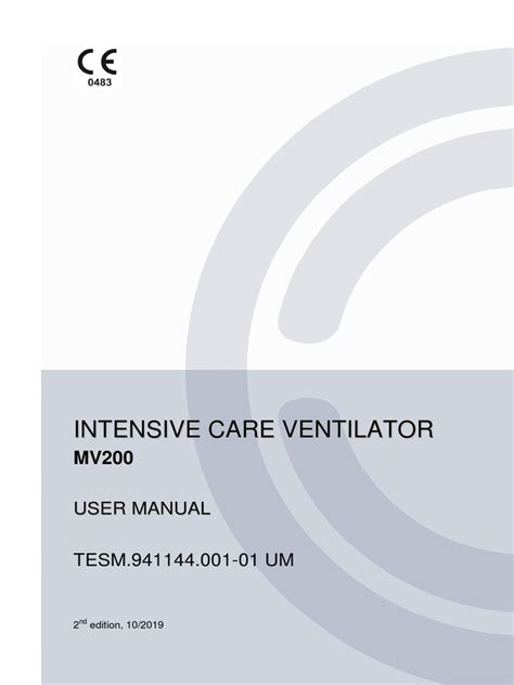 User Manual MV200 - 2nd Edition | Download Free PDF | Breathing | Exhalation