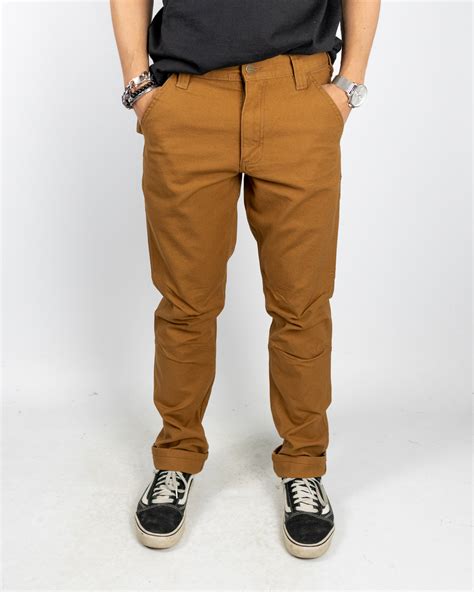 Carhartt Stretch Duck Dungaree Pant Carhartt Brown Jhstore