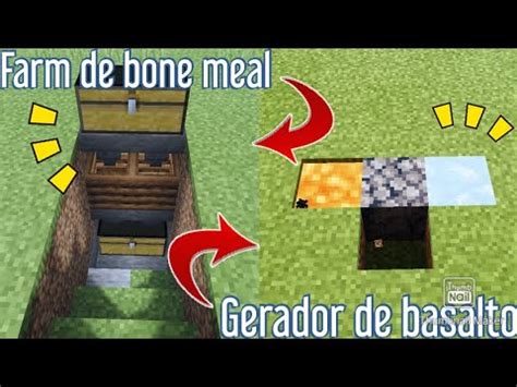 Como Fazer Farm De Farelo De Osso E Gerador De Basalto No Minecraft