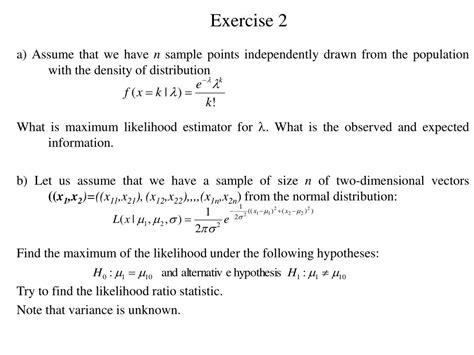 Ppt Maximum Likelihood Ml And Likelihood Ratio Lr Test Powerpoint