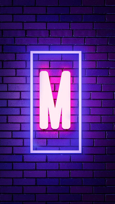 3840x2160px 4k Free Download Neon M M Alphabet M Neon Neon Light