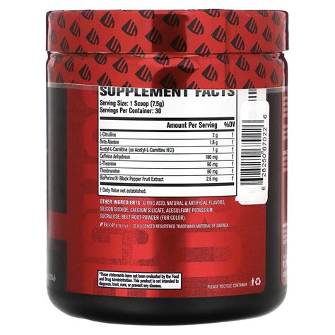 Jacked Factory Nitro Surge Shred Thermogenic Pre Workout Fruit Punch