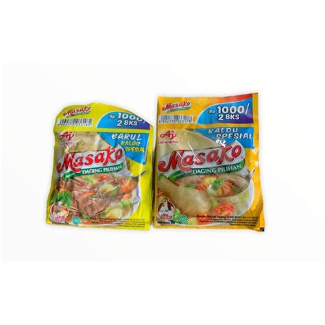 Jual Masako Ayam Masako Sapi 1 Renceng Isi 12 Sachet X 8 5 Gram