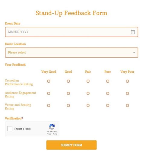 Free Visitor Feedback Form Template Formbuilder