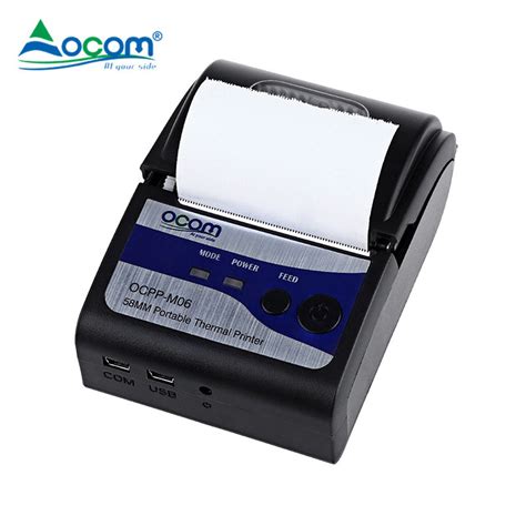 Ocom 58mm Mini Portable Bt Printer 50km Head Life Mobile Receipt