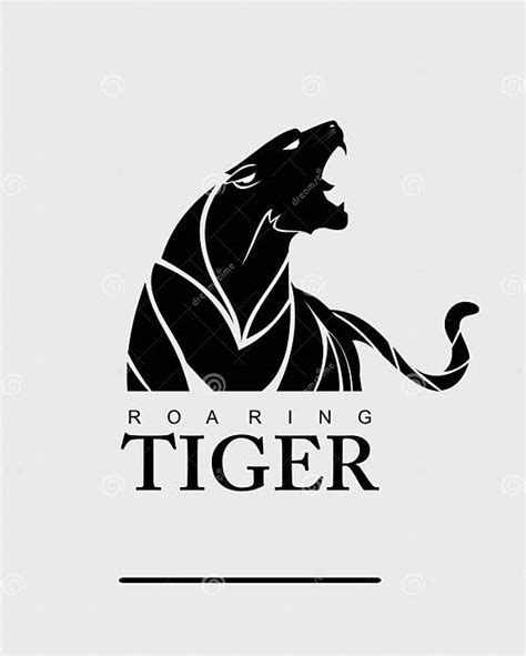 Tiger Tiger With Label Stock Vector Illustration Of Element 116149569