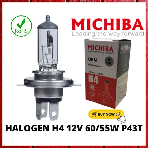 Michiba Taiwan H Halogen Bulb V W Car Headlight Mentol Lampu