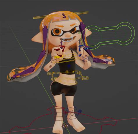 Inkling Girl 3d Model Port For Blender Dl By Cappyadams On Deviantart