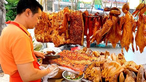 Super Stall Of Pork Chops Roast Duck At Zone Toul Kork Cambodian