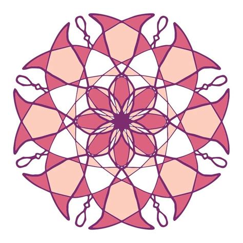 Pink Circle Vector Abstract Drawing Free Image Download