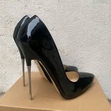 16cm Extreme Metall High Heels Stilettos Sexy Frauen Pumpen Fetisch